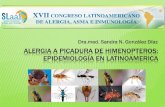 Alergia a picaduras de himenópteros. Epidemiología en Latinoamérica