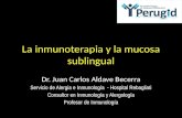 Inmunoterapia y mucosa sublingual - JC