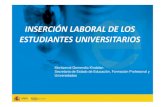 “Inserción laboral de los estudiantes universitarios”. Monserrat Gomendio