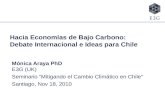 Hacia economías de bajo carbono (mónica araya, invitada internacional)