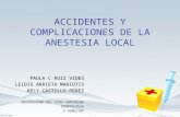 Accidentes y Complicaciones de la anestesia Bucal
