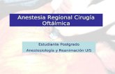 Anestesia Regional Cirugía Oftálmica