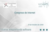 15 minutos de fama de Solusoft - Congreso de Internet 2010