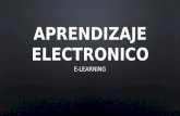 Aprendizaje electrónico.(e-learning)