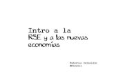 Introducción a la RSE y a las nuevas economias