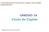 Unidad N°14-09 Costo  De Capital