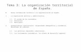 Tema 3. la organización territorial de españa