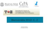 Bienvenida postitulo tic y_educacion  cohorte 2 4 de agosto de 2012
