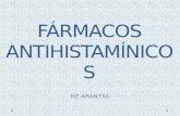Anyihistaminicos, fármacos antihistamínicos, histamina, receptores de histamina, clasificación, principales medicamentos antihistamínicos, farmacodinamia, farmacocinética, RAM,