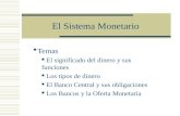 Dinero y sistema monetario