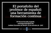 El portafolio del profesor de español: una herramienta de formación continua