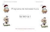 Programa de lectoescritura consonante L