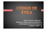 CODIGO DE ETICA DE LA FUNCION PUBLICA
