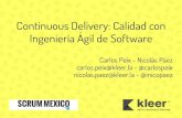 Kleer - Continuous delivery - calidad con ingenieria agil de software