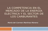 La competencia en el mercado de la energía eléctrica y el sector de los carburantes