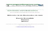 Sintesis informativa 16 11 2011