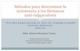 Métodos para detectar la resistencia a fármacos anti tuberculosis