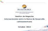 Reunión ALIDE-BICE: Alejandro Contreras, Director de Negocios Internacional, Banco de Comercio Exterior de Colombia-BANCOLDEX
