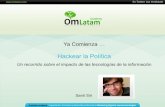 Webinario "Hackear la política" de Santiago Siri