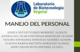 Organización y manejo de personal: laboratorios biotecnología vegetal
