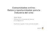 Comunidades online: Retos y oportunidades para la industria del vino