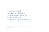Manual de operación Asterisk en windows