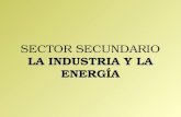 Sector secundario, la industria y la energía.