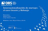 Webconference: Internacionalización de start ups. El caso Imaste y BeBanjo