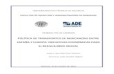 POLÍTICA DE TRANSPORTES DE MERCANCÍAS ENTRE ESPAÑA Y EUROPA: INICIATIVAS ECONÓMICAS PARA EL REEQUILIBRIO MODAL