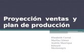 Proyección ventas y plan de producción