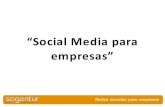 Social media para empresas