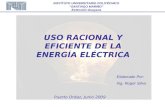 Uso Eficiente Y Racional De La EnergíA EléCtrica
