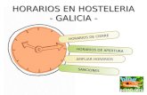 Horarios en Hosteleria (Galicia)