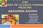 ABDOMEN AGUDO- UNIVERSIDAD NACIONAL DE LOJA