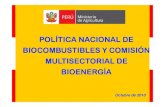 301 luis sanchez araujo   política nacional de biocombustibles y comisión multisectorial de bioenergía