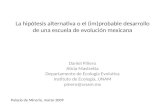 La hipótesis alternativa o el (im)probable desarrollo de una escuela de evolución mexicana
