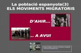 La Població Espanyola (3) Els moviments migratoris