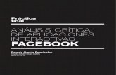 FEM PRACTICA: Análisis crítica de aplicaciones interactivas: Facebook