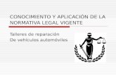 Conocimiento y aplicación de la normativa legal vigente