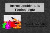 Tema 3. Introducción a la toxicología