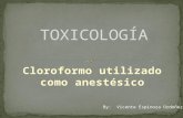 Toxicología cloroformo utilizado como anestesico