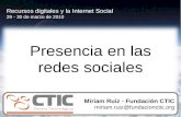 Presencia en las redes sociales (2010)