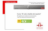 El español y los medios de comunicación - Instituto Cervantes 2014