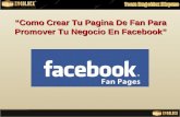 Como Crear Tu Pagina De Fan En Facebook