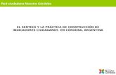 Nuestra Córdoba - El sentido y la práctica de construcción de indicadores
