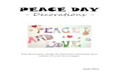 Peace day - Decorations