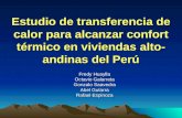 Estudio de transferencia de calor para alcanzar confort térmico en viviendas alto-andinas del Perú