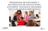 Plan De Estudios Sociales. Segundo Ciclo.