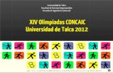 XIV Olimpiadas concaic UTalca 2012
