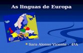 As linguas de Europa